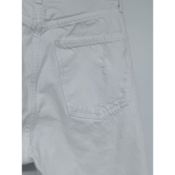 AGOLDE Jeans Womens 25 White Distressed Highrise The 90s Jean City Design Retro - Picture 6 of 13